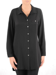 Czarna, klasyczna koszula damska 36660