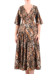 Elegancka sukienka midi podkreślająca biust 35303