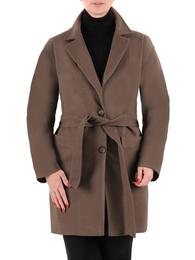 Wełniany płaszcz w klasycznym fasonie 36910