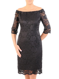 Elegancka sukienka hiszpanka w kolorze czarnym 32733