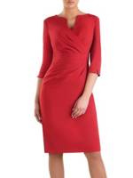 Sukienka z tkaniny Ksenia VIII - czerwona.