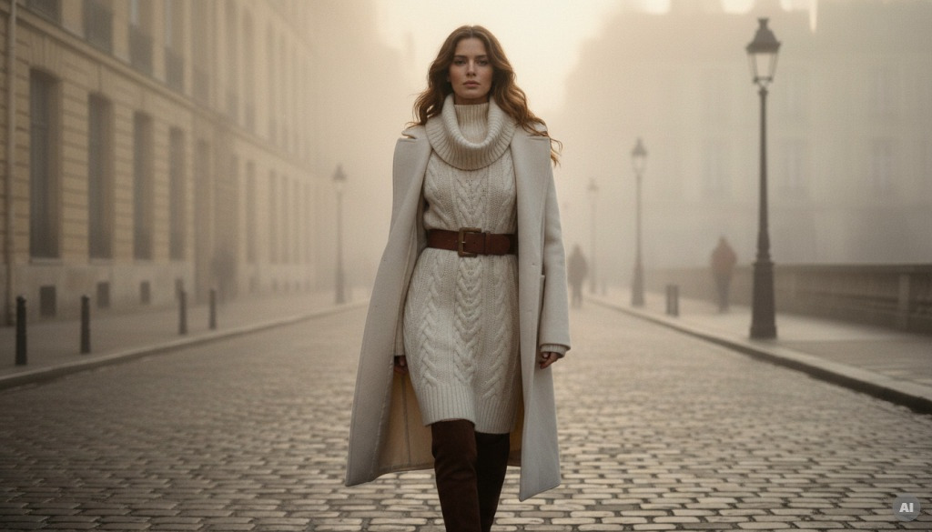Jak modnie wyglądać w sukience swetrowej?