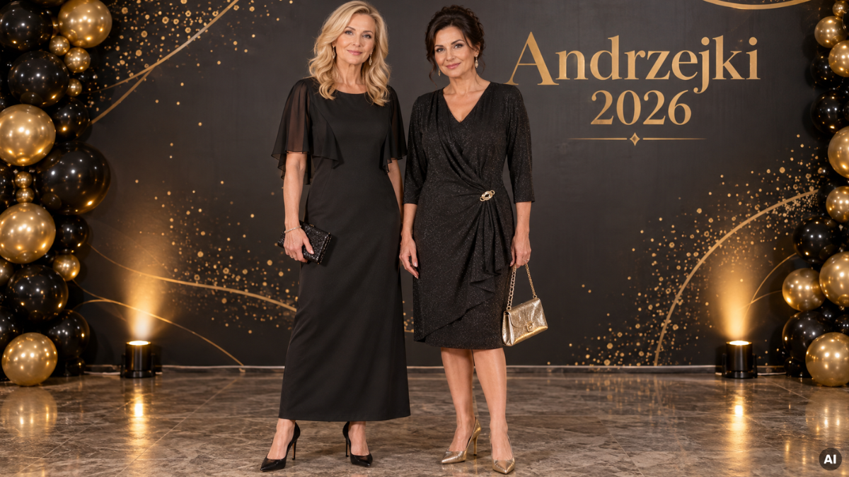 Elegancka czarna sukienka na Andrzejki: Midi czy Maxi? Poradnik