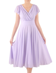 Sukienka na wesele, elegancka, rozkloszowana kreacja z szyfonu 38319