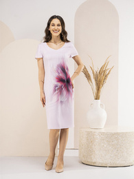 Sukienka z tkaniny, wiosenna kreacja w oryginalnym wzorze 35861