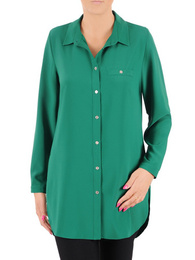 Zielona, klasyczna koszula damska 36656