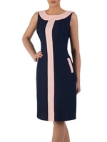 Sukienka damska Stanisława II, wiosenna kreacja z tkaniny.