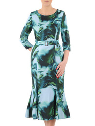 Elegancka sukienka z tkaniny o kroju syreny 35555