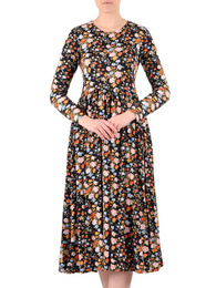 Sukienka midi w oryginalnym wzorze 35190